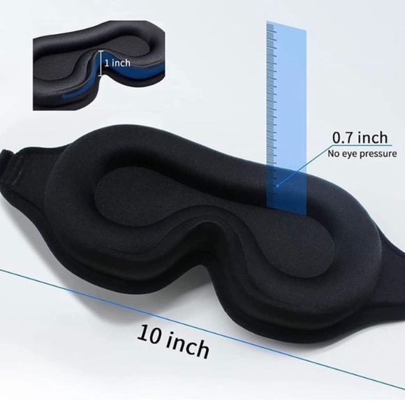 PACK WITH 4 MASK. Sleep Eye Mask - Very Confortable - WITH MEMORY FOAM - Picture 5 of 6
